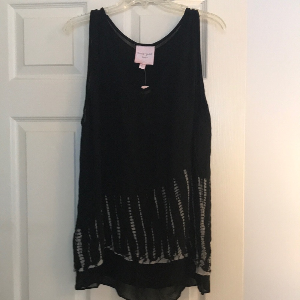 NWT Romeo & Juliet Couture Double Layered Tie Dye Top